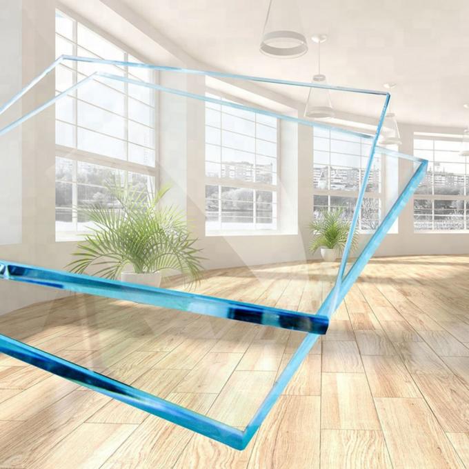 3/8′′ 1/2′′ 10mm 12mm Thick Colorless Transparent Clear Tempered Toughened Glass for Doors Balcony Handle Railing Partition
