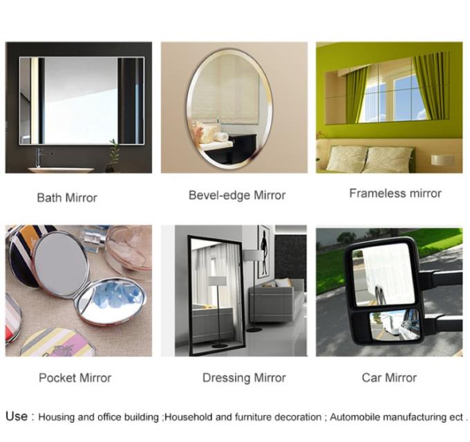Clear Glass Wholesale Manufacturer Hot Selling Glass Mirrors Size 36′′*48′′, 48′′*72′′ for Wall Decor Mirrors / Espejos De Vidrio