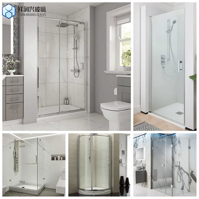 Frameless 3mm 4mm 5mm 6mm 8mm Helderkleurig reflectief badkamervenster veiligheidsglas