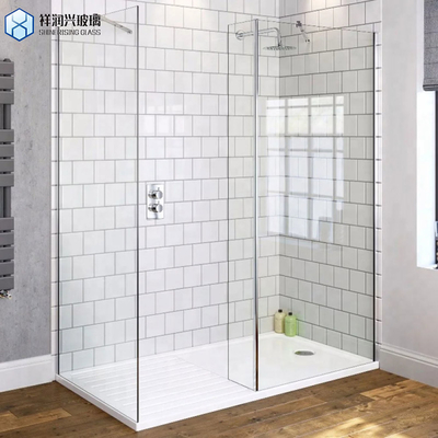 Dubbele schuifdeur badkamer douche kamer met helder gehard glas en aluminium legering frame