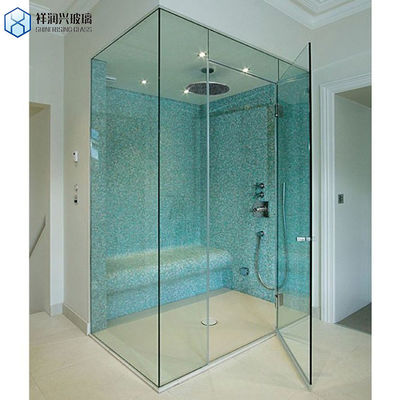 Aanpasbaar trekhandvat gehard glas scheidingswand voor badkamer douche kamer