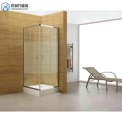 Aanpasbaar trekhandvat gehard glas scheidingswand voor badkamer douche kamer