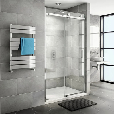 Ontwerp half ronde schuifdeur voor professionele en moderne douche