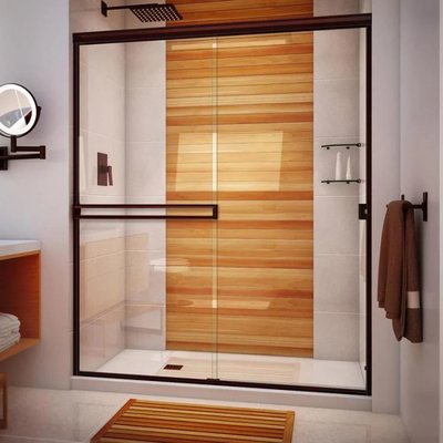 Ontwerp half ronde schuifdeur voor professionele en moderne douche