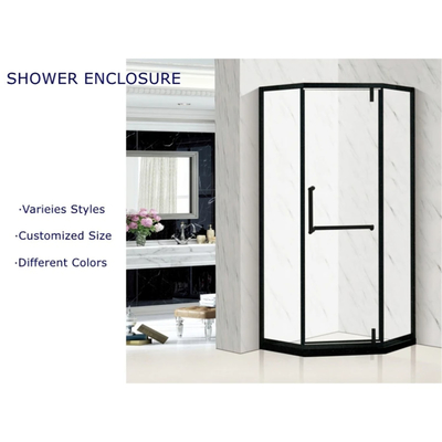 1830*2440/2140*3300/2440*3660 Frameloze Douchewandsets Toilet Frameloos Ontwerp