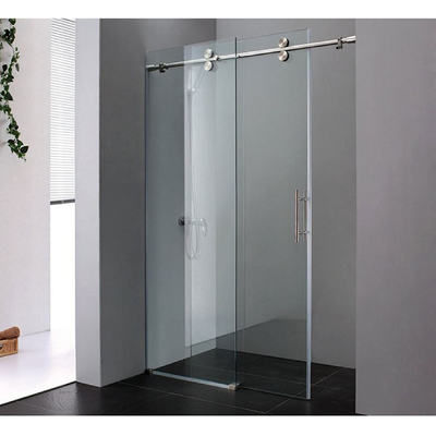 80X80 Zwart Kleine vierkant glas douche behuizing hut voor thuis vlak gepolijst rand werk