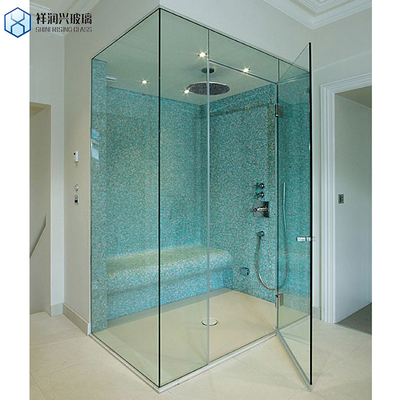 Moderne stijl gehard glas elegant ontwerp raamloze glas douche schuifdeur