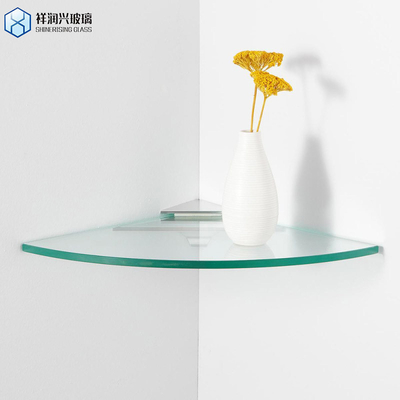 Plat gepolijst randwerk 12 mm helder gehard glas deur voor kantoor douche afschermingen CE