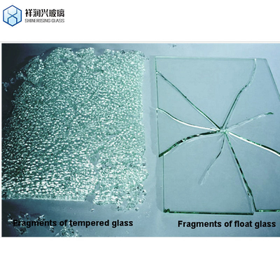 8 mm 12 mm dik gehard veiligheidsglas doorzichtig bouwglas met gelamineerde techniek