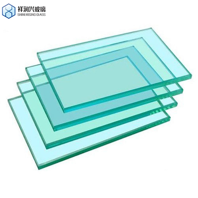 Vlak gepolijst superwit doorzichtig gehard glas voor industriële glasbouw