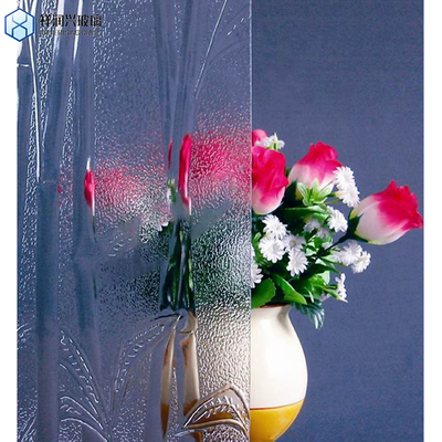 Glanzend 5mm 8mm 2100mmx2400mm Ultra Clear Moru Figured Glass voor Chinese meubels