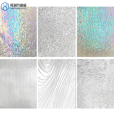 Duidelijk Brons Karatachi Qingdao Glanzend Mistliet Flora Fluted Patroon Glas 7-14 dagen