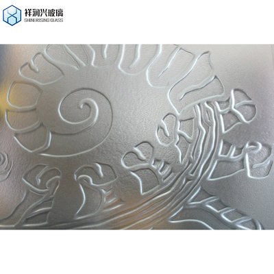 Duidelijk Brons Karatachi Qingdao Glanzend Mistliet Flora Fluted Patroon Glas 7-14 dagen