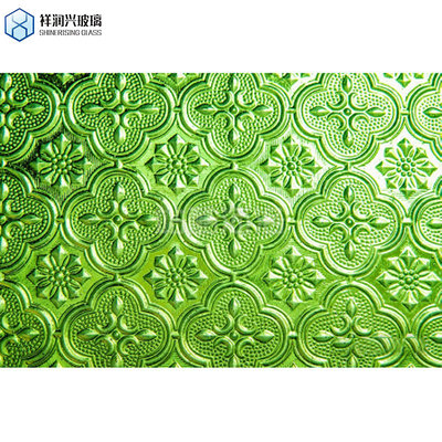 Duidelijk Brons Karatachi Qingdao Glanzend Mistliet Flora Fluted Patroon Glas 7-14 dagen