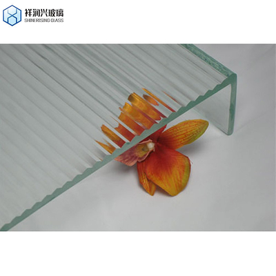 Vaste kleur 190*190*80mm Helder patroon Holle glasblok/baksteen met SGS-certificaat