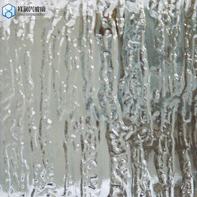 Vaste 4 mm heldere gekleurde kleur gefigureerd decoratief gemodelleerd glas voor CE-certificering