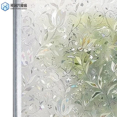 Vaste 4 mm heldere gekleurde kleur gefigureerd decoratief gemodelleerd glas voor CE-certificering