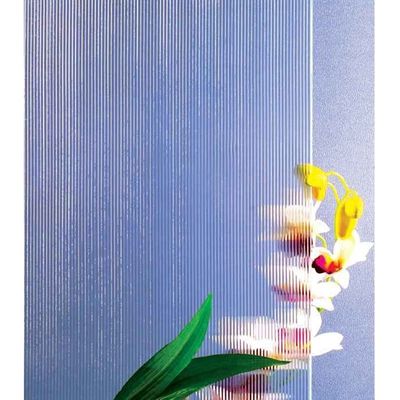 Vaste 4 mm heldere gekleurde kleur gefigureerd decoratief gemodelleerd glas voor CE-certificering