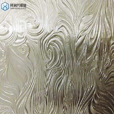 Gevormd patroon hard glas voor decoratieve douche behuizing decoratief patroon Moru glas