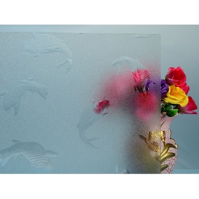 3mm 4mm 5mm 6mm Heldergrijz Brons Karatachinashiji Mistlite Flora Fluted Pattern Glass