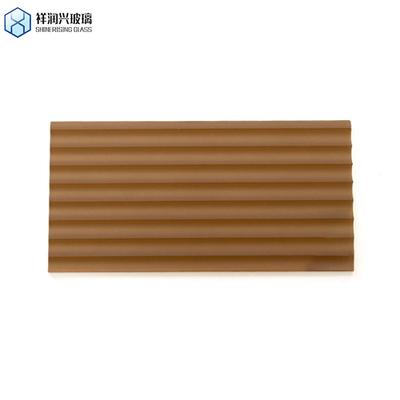 3mm-16mm Schitterend Patroon Kunstglas Badkamer Deur Keuken Speciaal Moderne Stijl Bruin Gekleurd Glas SGS getest