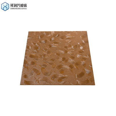 Solid Structure Bruin Custom Privacy Glas Venster Patronen Kunst Glas Grofglas