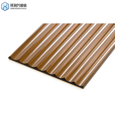 Float glas helder gefigureerd patroon chinchilla karatachi bruin geborduurd glas voor de bouw
