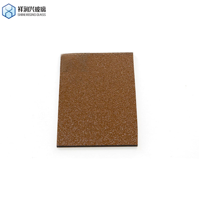 Regen/Diamant/Water Art Decoratief Chemisch Gehard Geperst Glas Qingdao Patroon Bruin Grofglas