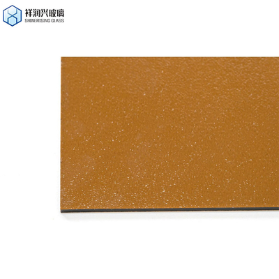 Regen/Diamant/Water Art Decoratief Chemisch Gehard Geperst Glas Qingdao Patroon Bruin Grofglas
