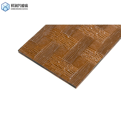 4 mm helder getinte kleur gefigureerd decoratief bruin gemodelleerd glas voor architectuurvraag