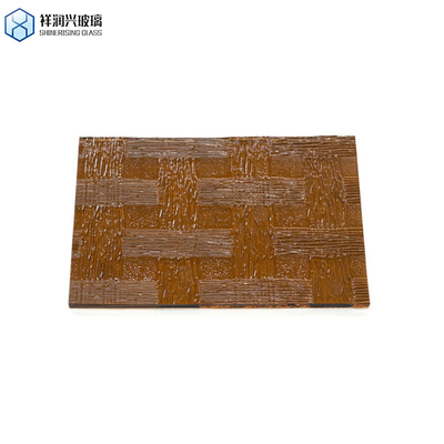 Vaste kleur Bruin Patroonglas Glanzend 3mm 5mm 1830*2440 Platte Belgische stijl