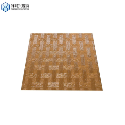 Bruin gemodelleerd glas Glanzend glas 3 mm 5 mm 1830*2440 nieuwe technologie glazen