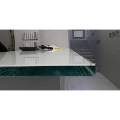 6 mm 8 mm dik gekleurd gehard glas helder gebogen gebouw gehard glas voor tralies