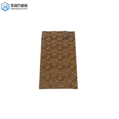 ISO gecertificeerd 3mm-8mm helder brons Karatachi Qingdao mistliet Flora Fluted Pattern Glass