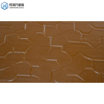 Shahe 5mm 6mm 8mm 10mm 12mm Moru Figuur Patroon Glas Aanpassing Bruin Grofglas