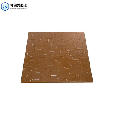 Regen/Diamant/Water Aanpassing Float Glass Frame Mirror 4mm-8mm 1mm Bruin Gekleurd Glas