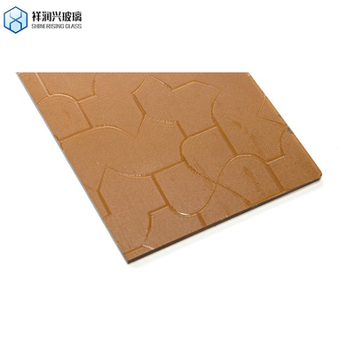 1.8mm-6mm Ronde gekleurde spiegels Huisdecoratie Gekleurd Float Glas Bruin Gekleurd Glas