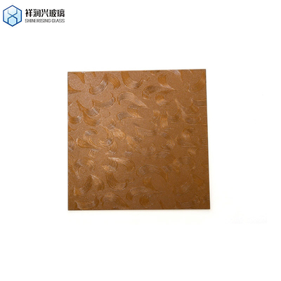 Hoofdproduct 5 mm bruin geïmprimeerd glas gelamineerd voor Qingdao Pattern Glass 2023