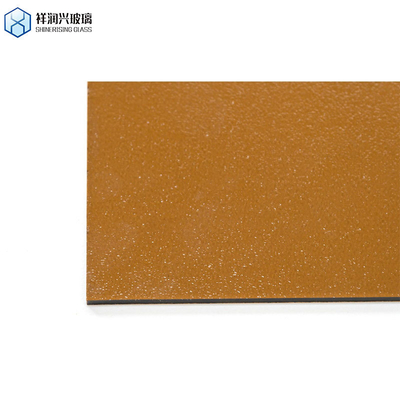 3 mm 5 mm 1830*2440 Verlichtingstechnologie Patroon Glas Decoratief Glas Muur Bruin Grofglas
