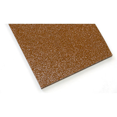 Gepaste bruin geïmprimeerd glas met een solide structuur van leveranciers van bestand gelaagd glas