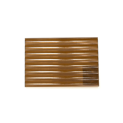 Bruin gebouw decoratief glas voor hotelkunst Qingdao Patroon dichroïsch veiligheidsglas