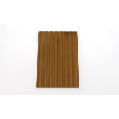 Bruin gegraveerd veiligheidsglas helder bruin patroon glas diamant structuur solide