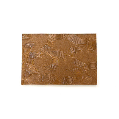 Vaste structuur 2 mm-10 mm Grijzige gloed Ultra helder Moru glaspaneel voor splitsing deur venster Bruin geïmprimeerd glas Veiligheidsglas