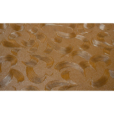 Vaste structuur 2 mm-10 mm Grijzige gloed Ultra helder Moru glaspaneel voor splitsing deur venster Bruin geïmprimeerd glas Veiligheidsglas