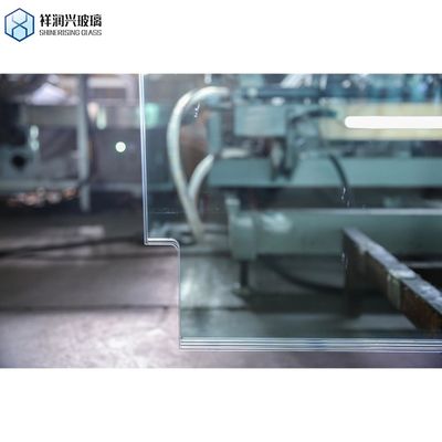 Gehooggehard decoratief glas voor gebouw vensterdeur 8 mm helder gebogen veiligheid douche deur