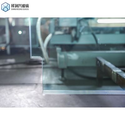 Gehooggehard decoratief glas voor gebouw vensterdeur 8 mm helder gebogen veiligheid douche deur