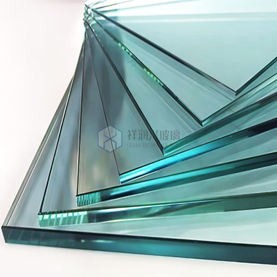 Vlak gehard glas voor architectonisch glazen gevelrailplafond en aangepast gebogen ontwerp