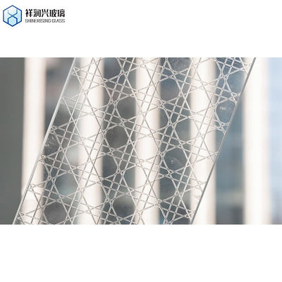 Gehard glas Veiligheid Privacy Decoratief Duidelijk laag ijzer Gehard Patroon Bouwglas