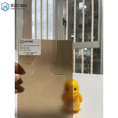 Gepersonaliseerd gouden brons kleur Nashiji patroon glas met plat gepolijst randwerk