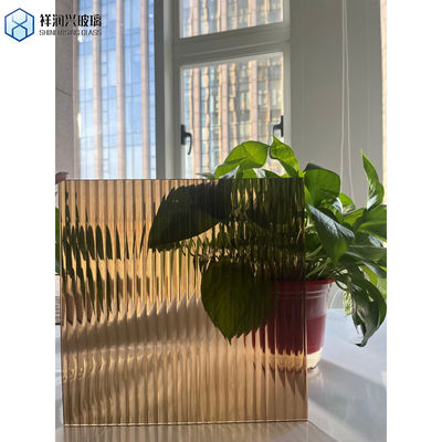 Op maat gemaakte 4/5mm Clear / Bronze Rain / Bamboo Product Pattern / Figured Glass Demand